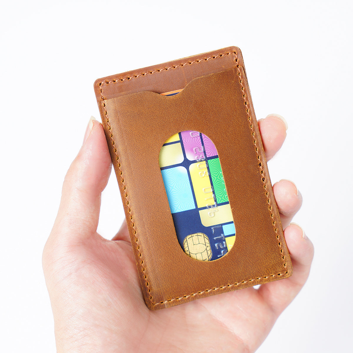 The Card Street – Slim Leather Card Holder