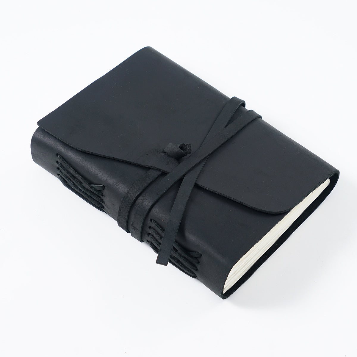 The Wanderer's Bound — Leather Notebook  Strap Journal