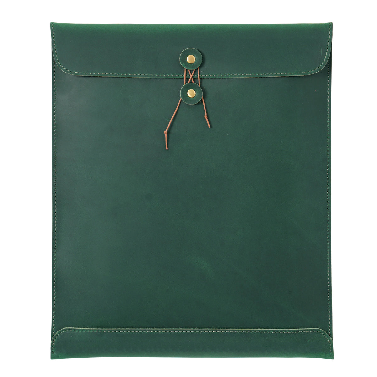 Genuine Leather A4 Document Folder – Large Capacity File Organizer