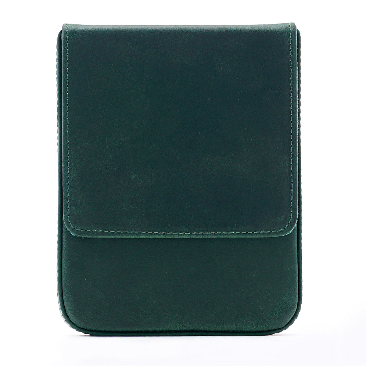 Leather 6-Pen Magnetic Flip & Slide Pencil Case