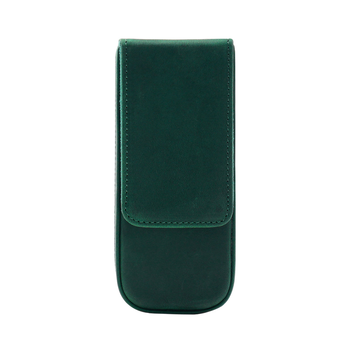 3-Slot Leather Magnetic Drawer Pen Case