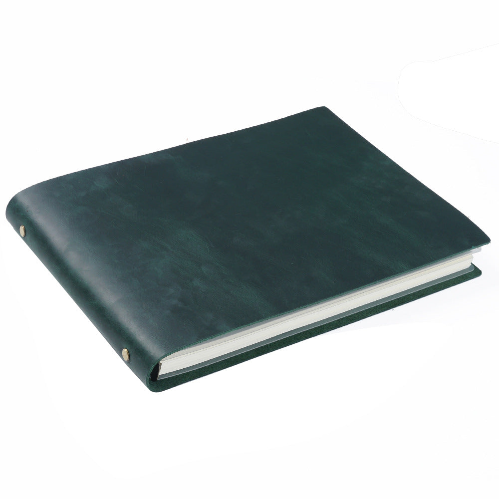The Roaming Canvas — Leather A4 Landscape Ring Binder Sketchbook Notebook