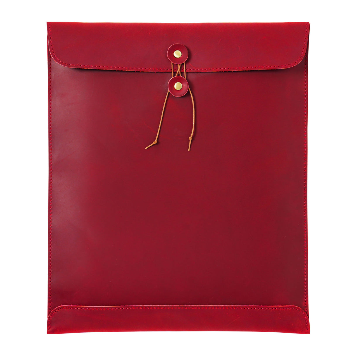 Genuine Leather A4 Document Folder – Large Capacity File Organizer