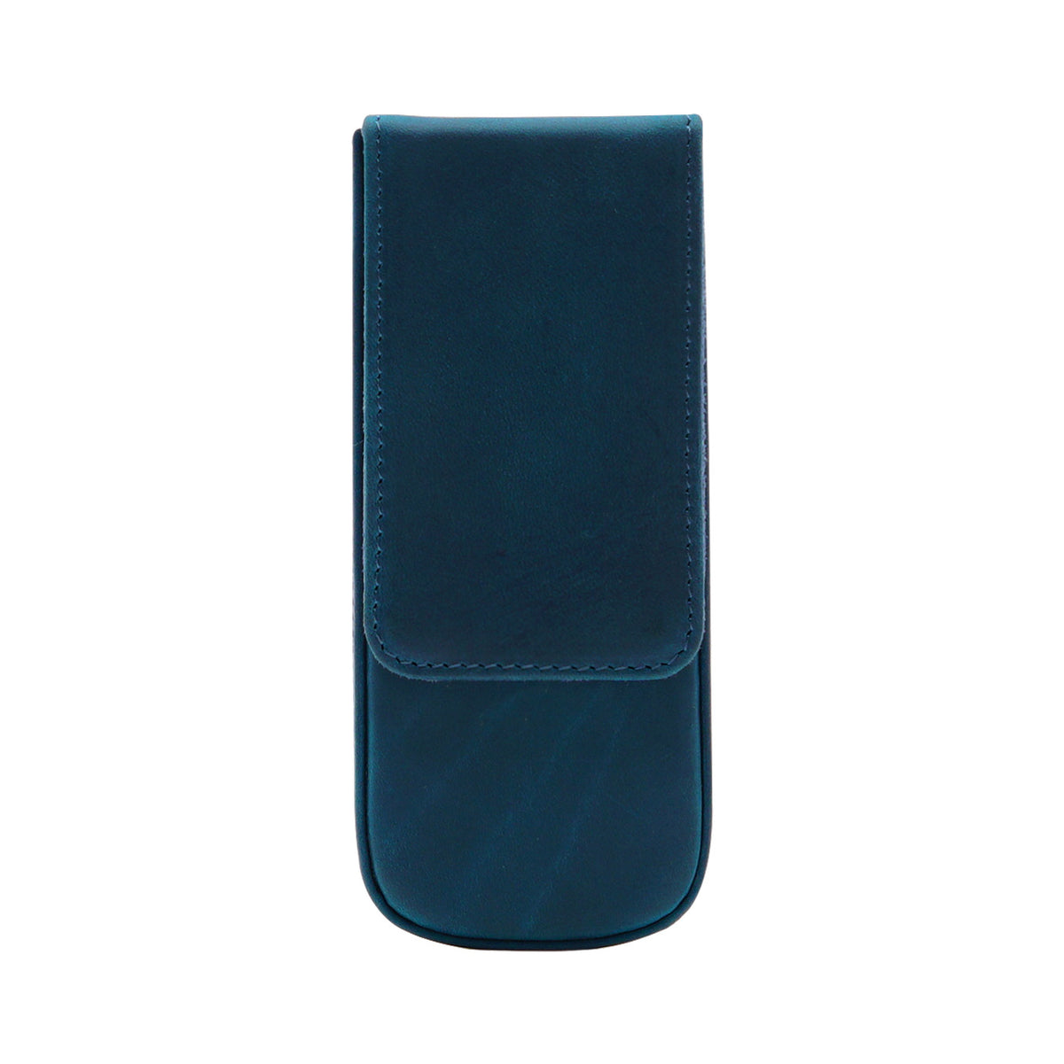 3-Slot Leather Magnetic Drawer Pen Case