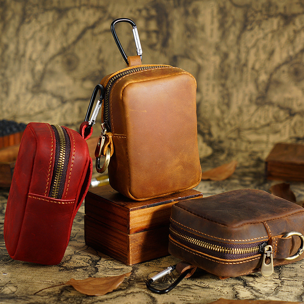 Trail Spark – Crazy Horse Leather Mini Waist & Crossbody Pouch