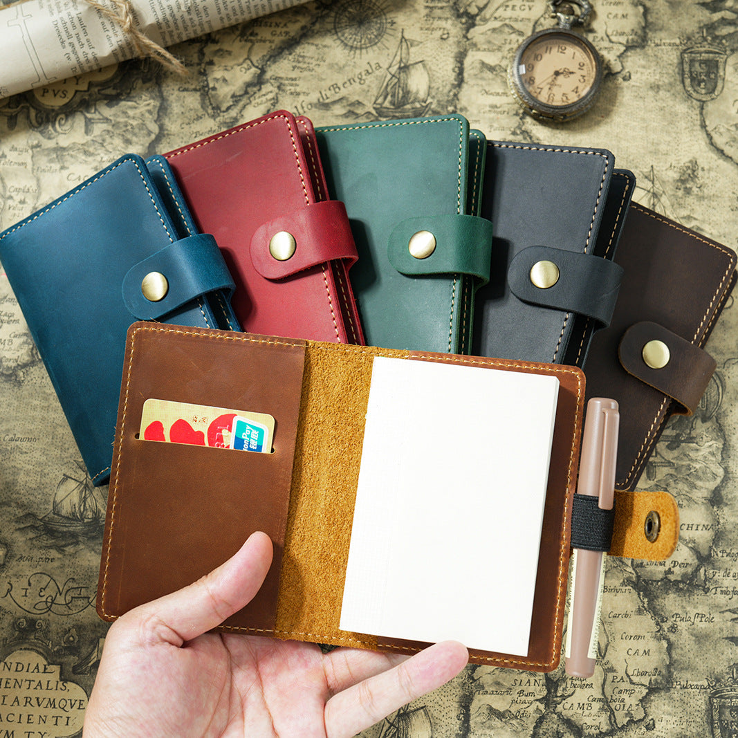 The Pocket Confidant — Mini Genuine Leather Pocket Notebook