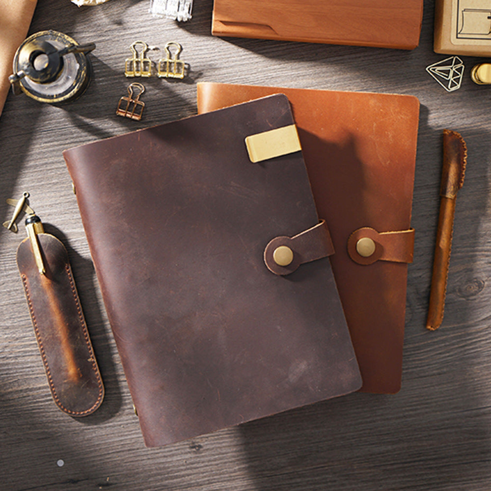 Open Chapter – Vintage Leather A5 6-Ring Binder Notebook