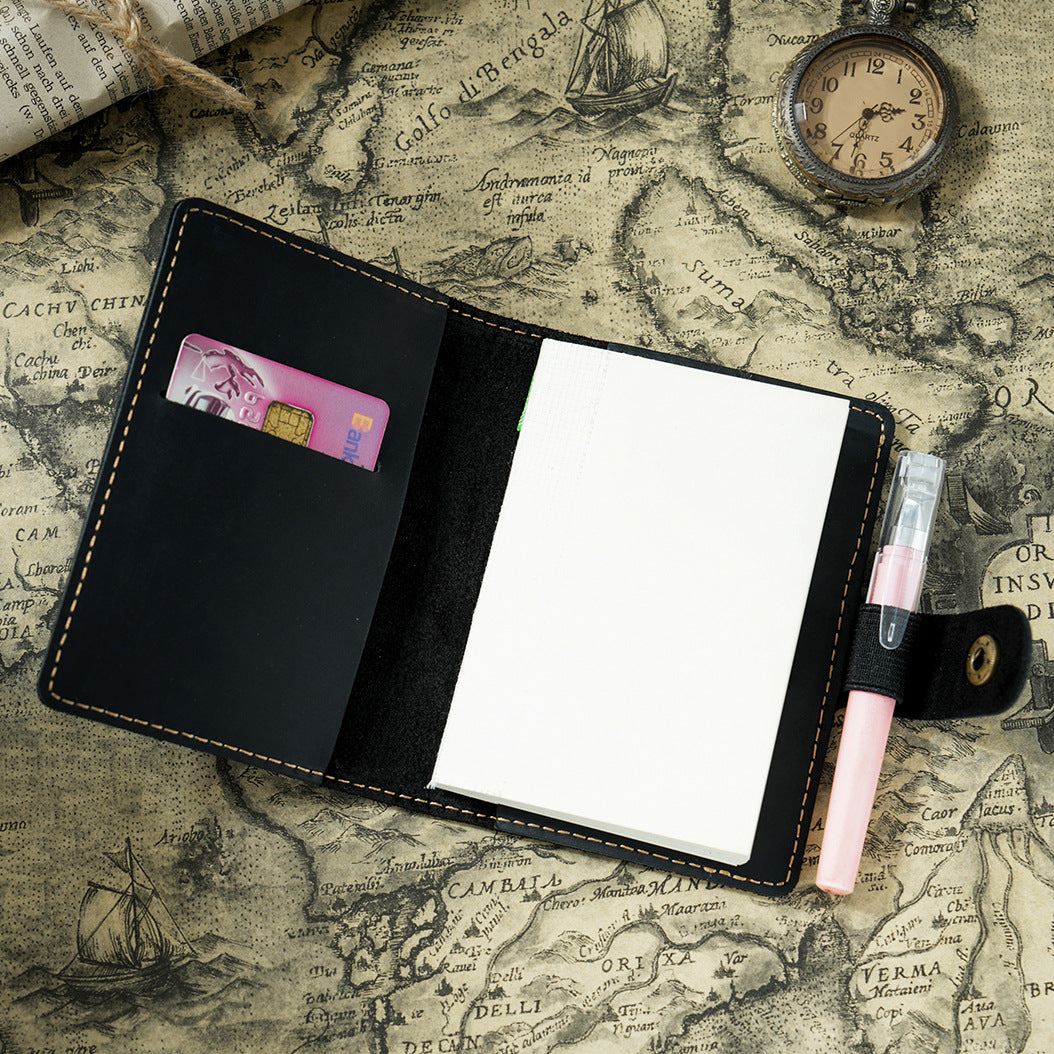 The Pocket Confidant — Mini Genuine Leather Pocket Notebook