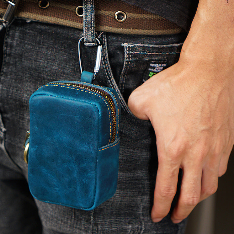 Trail Spark – Crazy Horse Leather Mini Waist & Crossbody Pouch