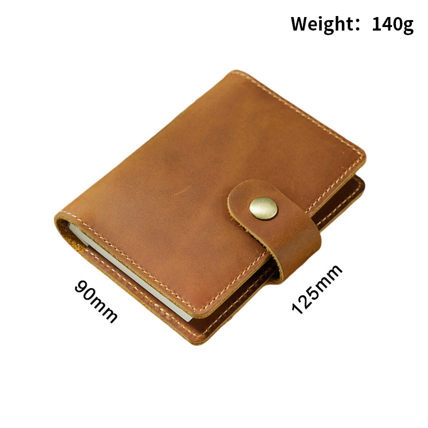 The Pocket Confidant — Mini Genuine Leather Pocket Notebook
