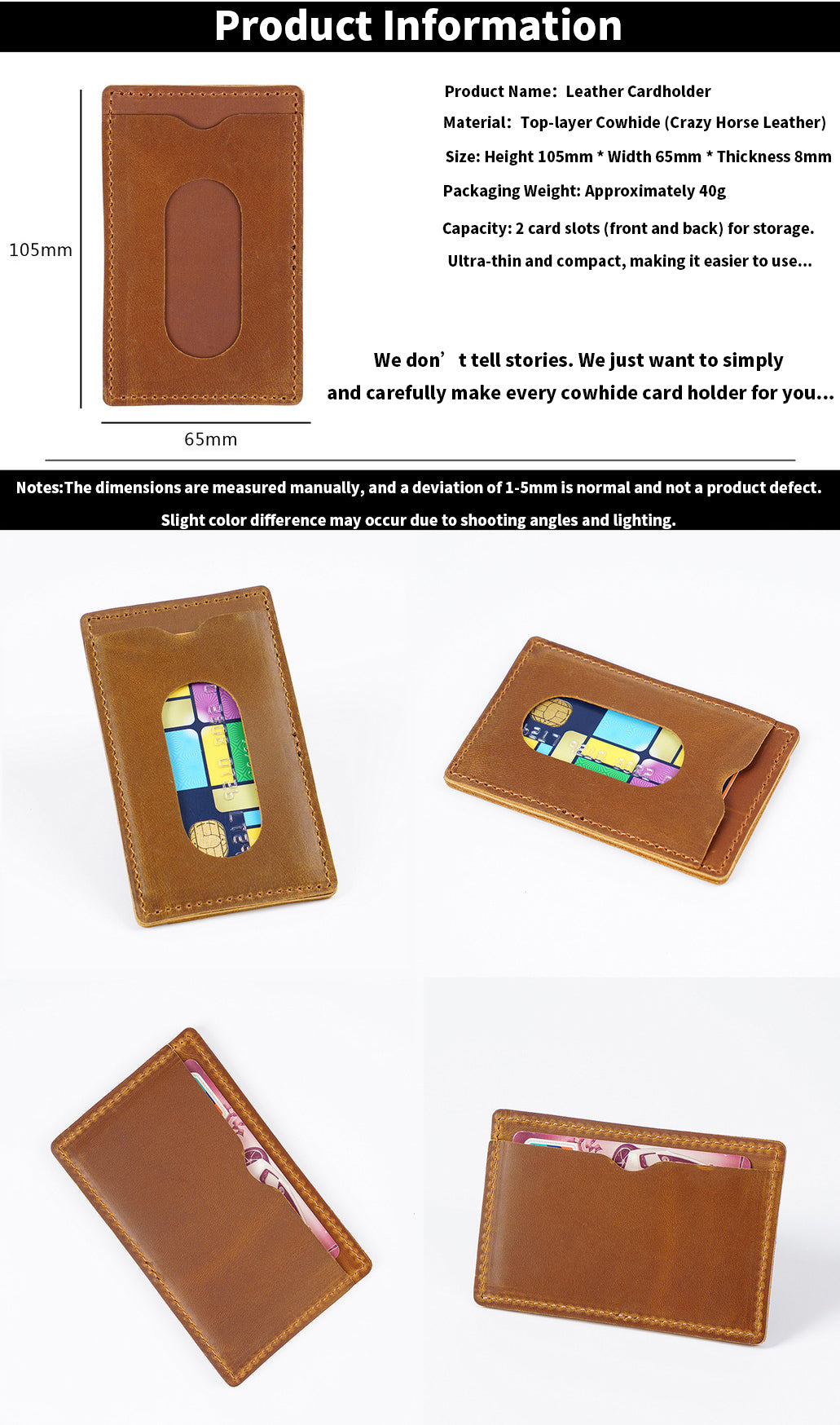 The Card Street – Slim Leather Card Holder