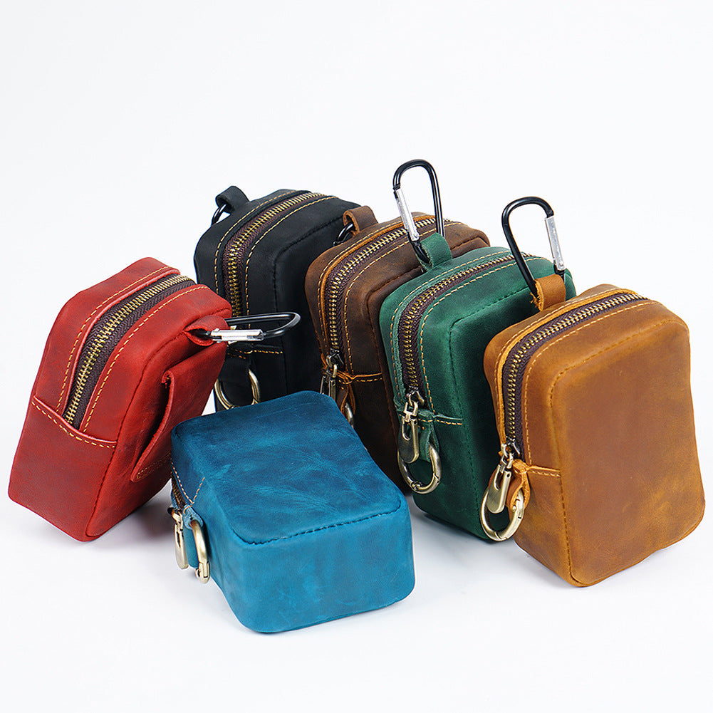 Trail Spark – Crazy Horse Leather Mini Waist & Crossbody Pouch