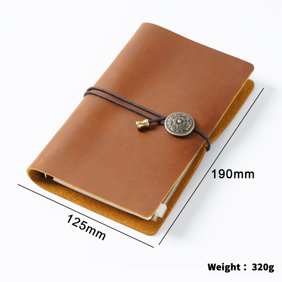 Bound & Found – Vintage Leather A6 Strap Binder Notebook