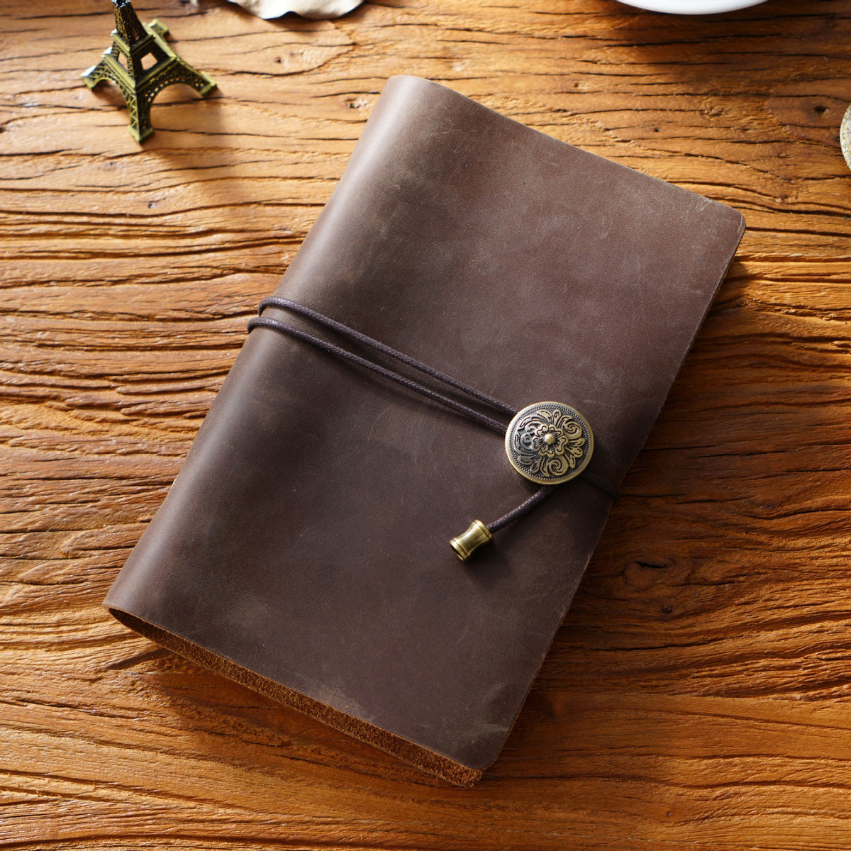 Bound & Found – Vintage Leather A6 Strap Binder Notebook