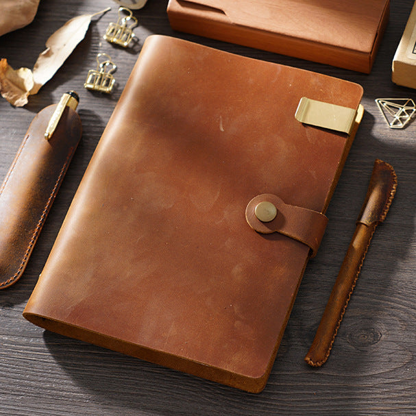 Open Chapter – Vintage Leather A5 6-Ring Binder Notebook