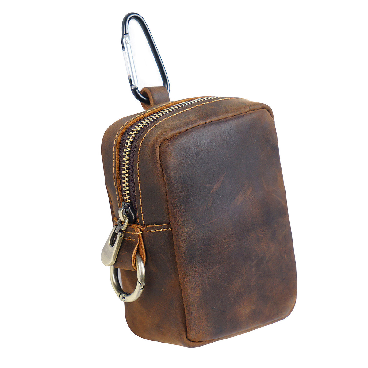 Trail Spark – Crazy Horse Leather Mini Waist & Crossbody Pouch