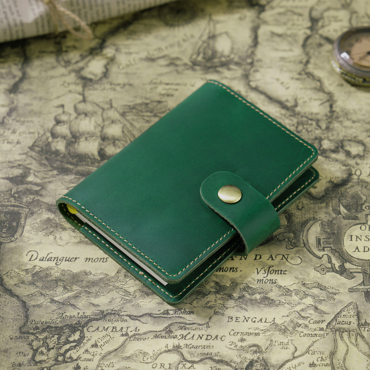 The Pocket Confidant — Mini Genuine Leather Pocket Notebook