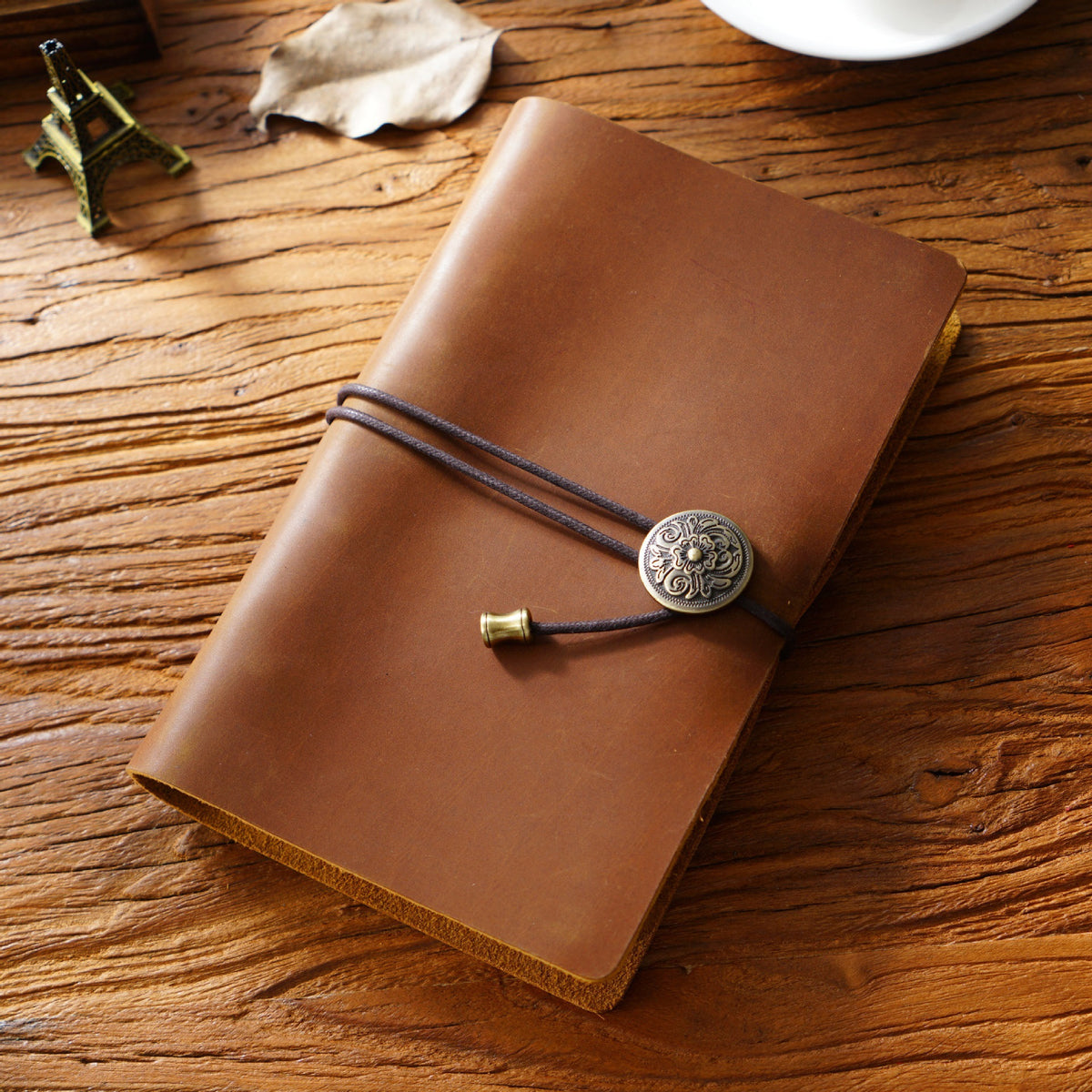 Bound & Found – Vintage Leather A6 Strap Binder Notebook