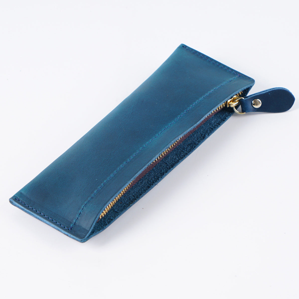 Leather Zipper Pencil Case
