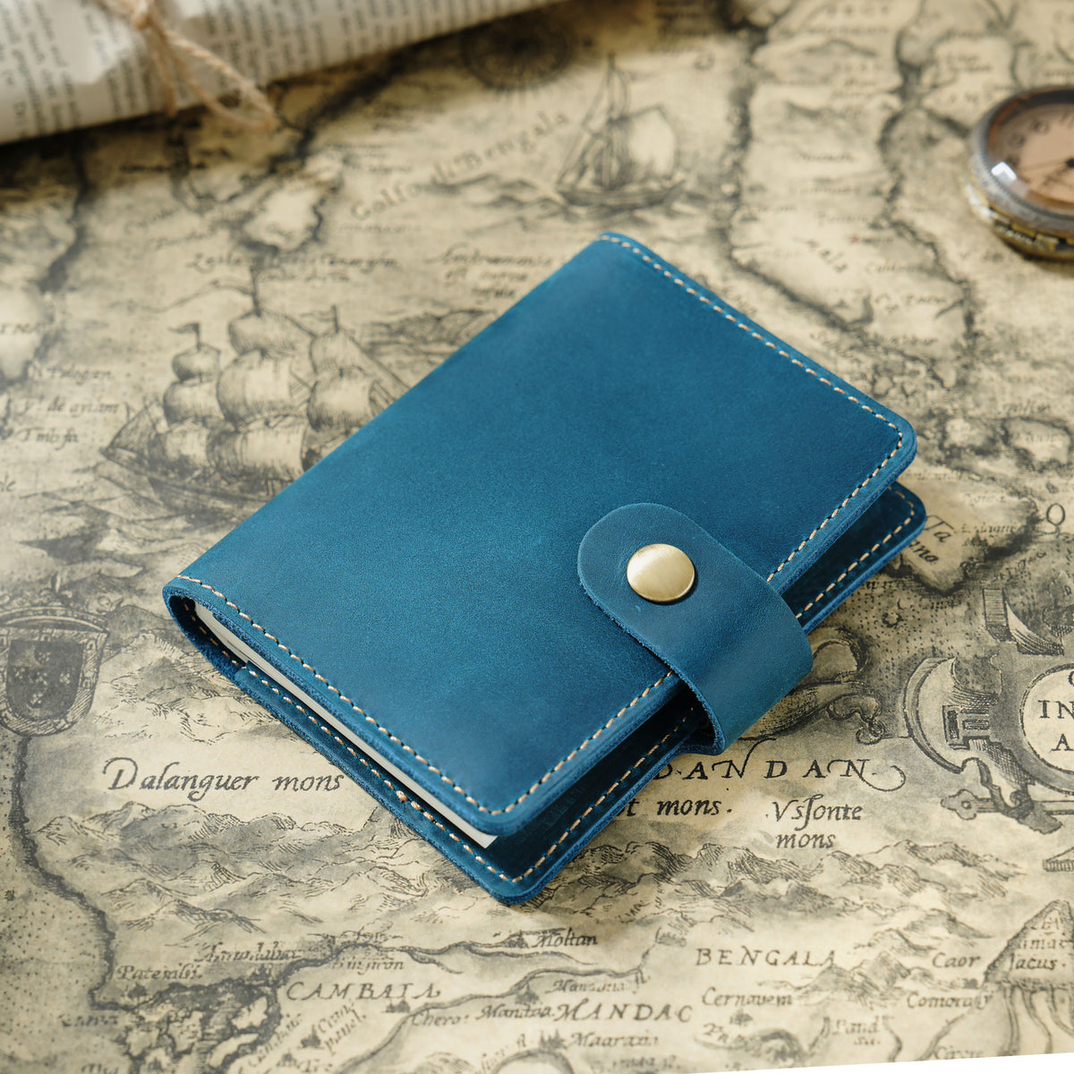 The Pocket Confidant — Mini Genuine Leather Pocket Notebook