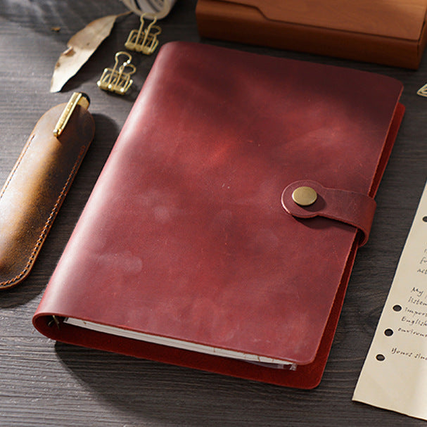 Open Chapter – Vintage Leather A5 6-Ring Binder Notebook
