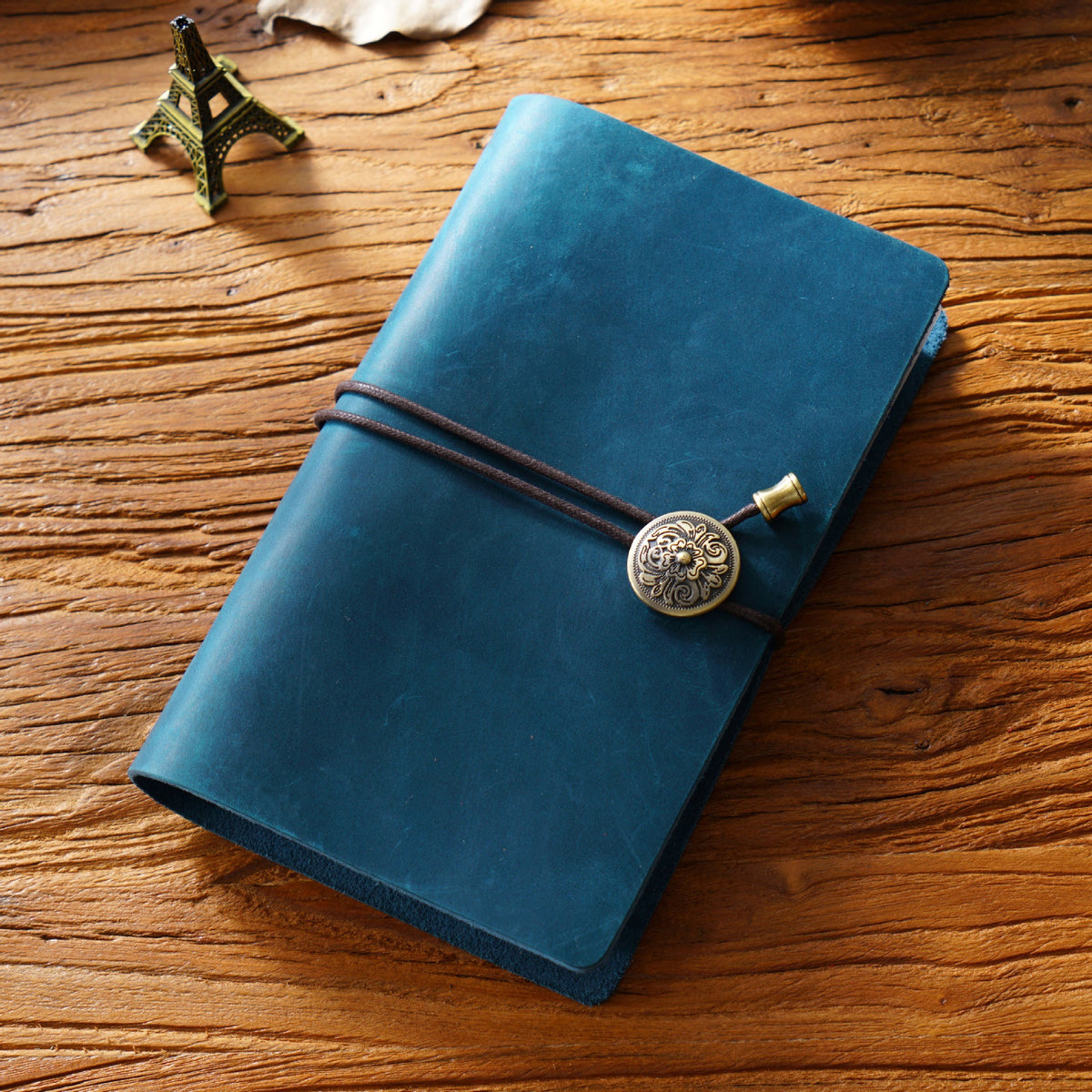 Bound & Found – Vintage Leather A6 Strap Binder Notebook