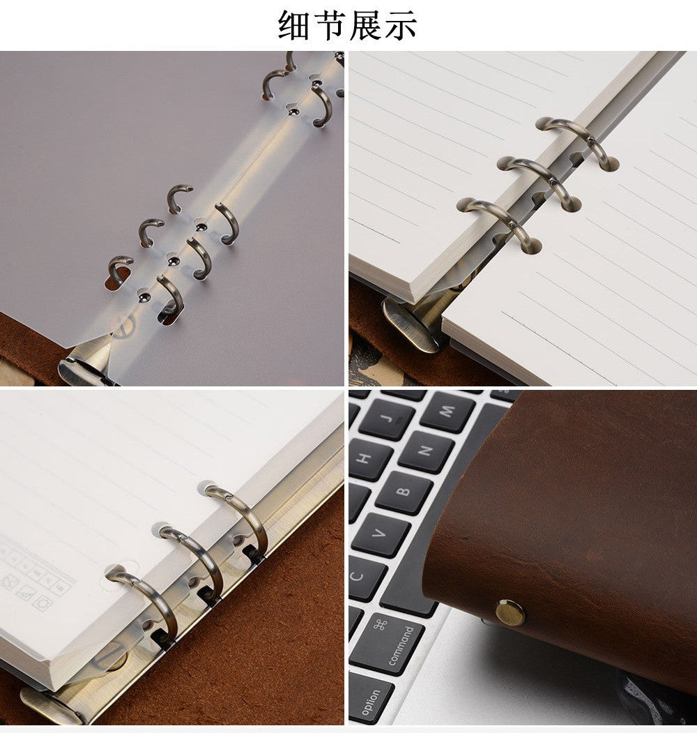 Bound & Found – Vintage Leather A6 Strap Binder Notebook