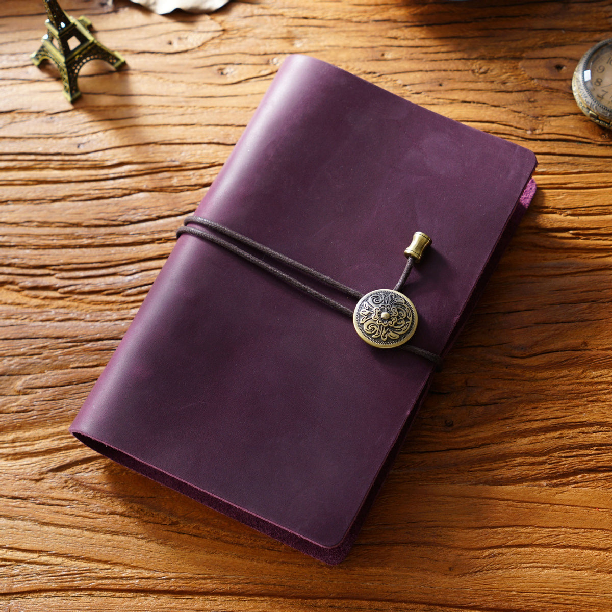 Bound & Found – Vintage Leather A6 Strap Binder Notebook