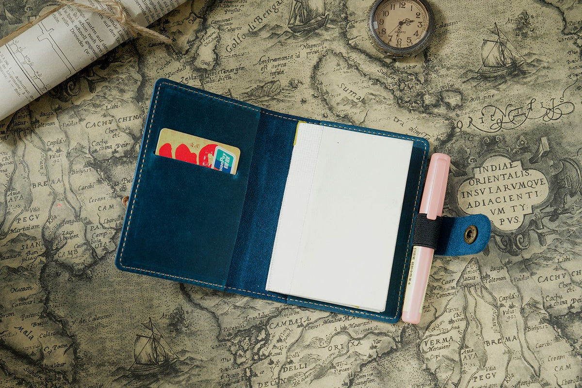 The Pocket Confidant — Mini Genuine Leather Pocket Notebook