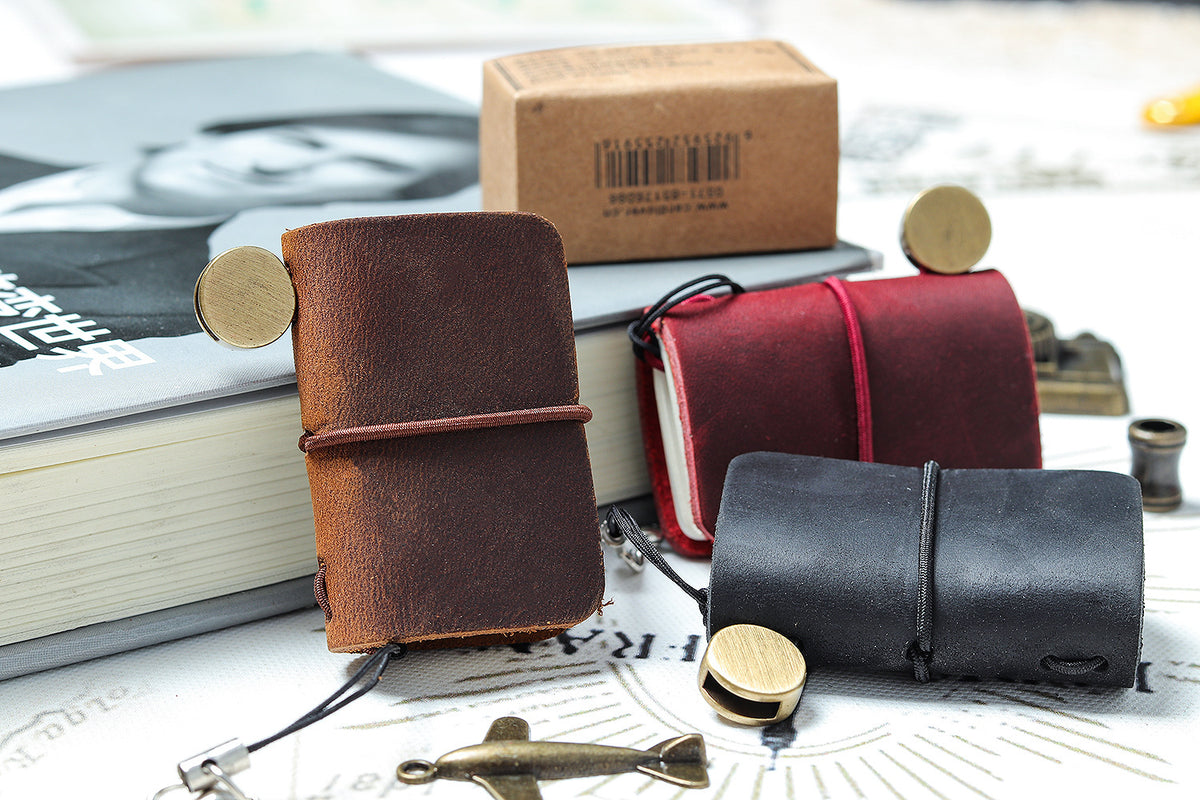 Tiny Thoughts — Mini Genuine Leather Notebook Charm