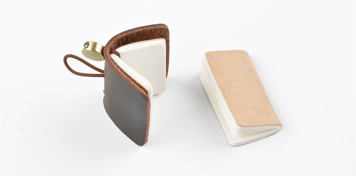 Tiny Thoughts — Mini Genuine Leather Notebook Charm